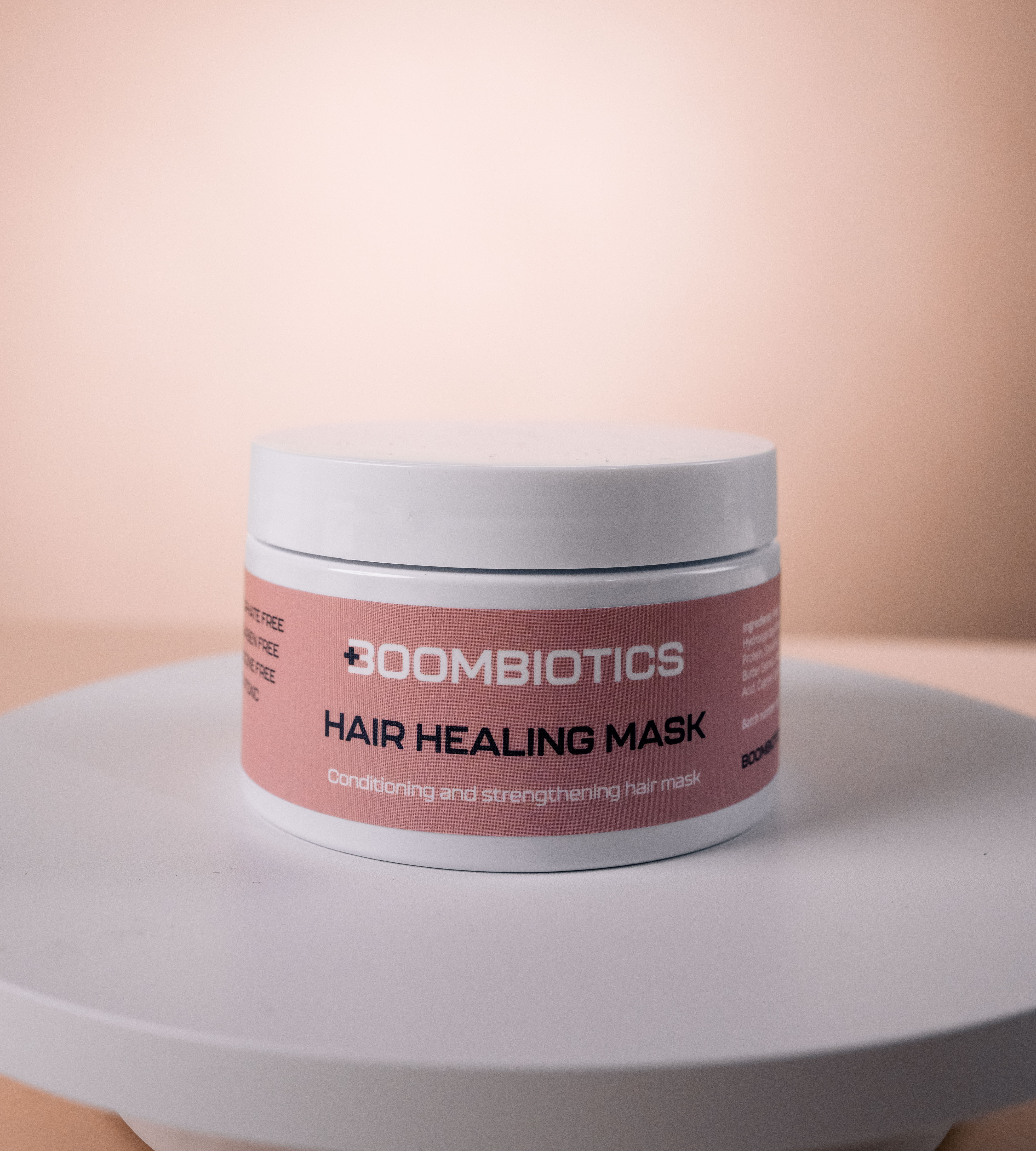 Boombiotics Hair Healing Mask Nourish, repair, glow, and grow.