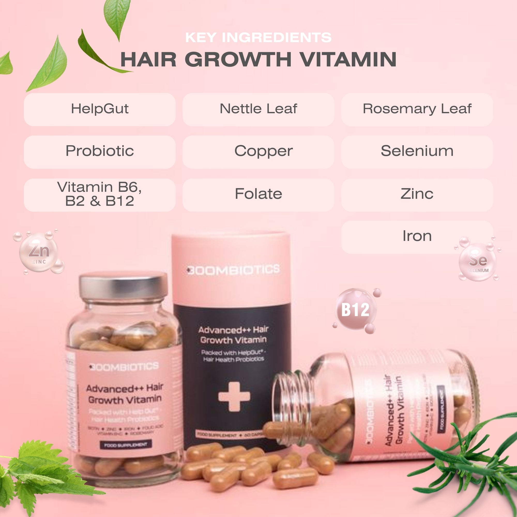 Boombiotics Hair Growth Supplement